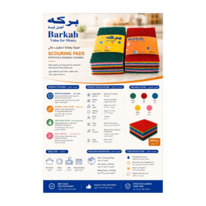 Barkah Premium Scouring Pads | Heavy-Duty & Multi-Purpose Kitchen Scrubbers | Value Multi-Packs